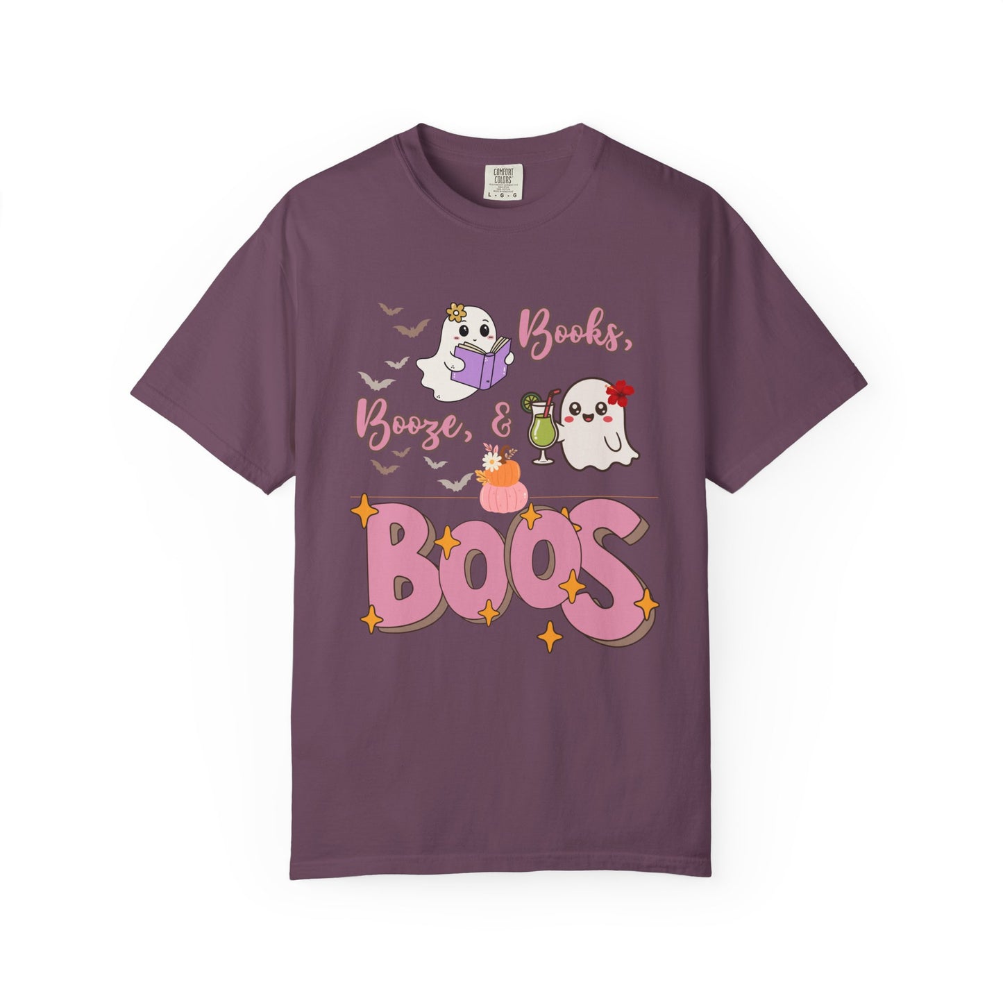 Ghostly Vibes Unisex T-Shirt - Perfect for Halloween Celebrations, Book Lovers, Cozy Nights, Casual Wear, and Festivals!