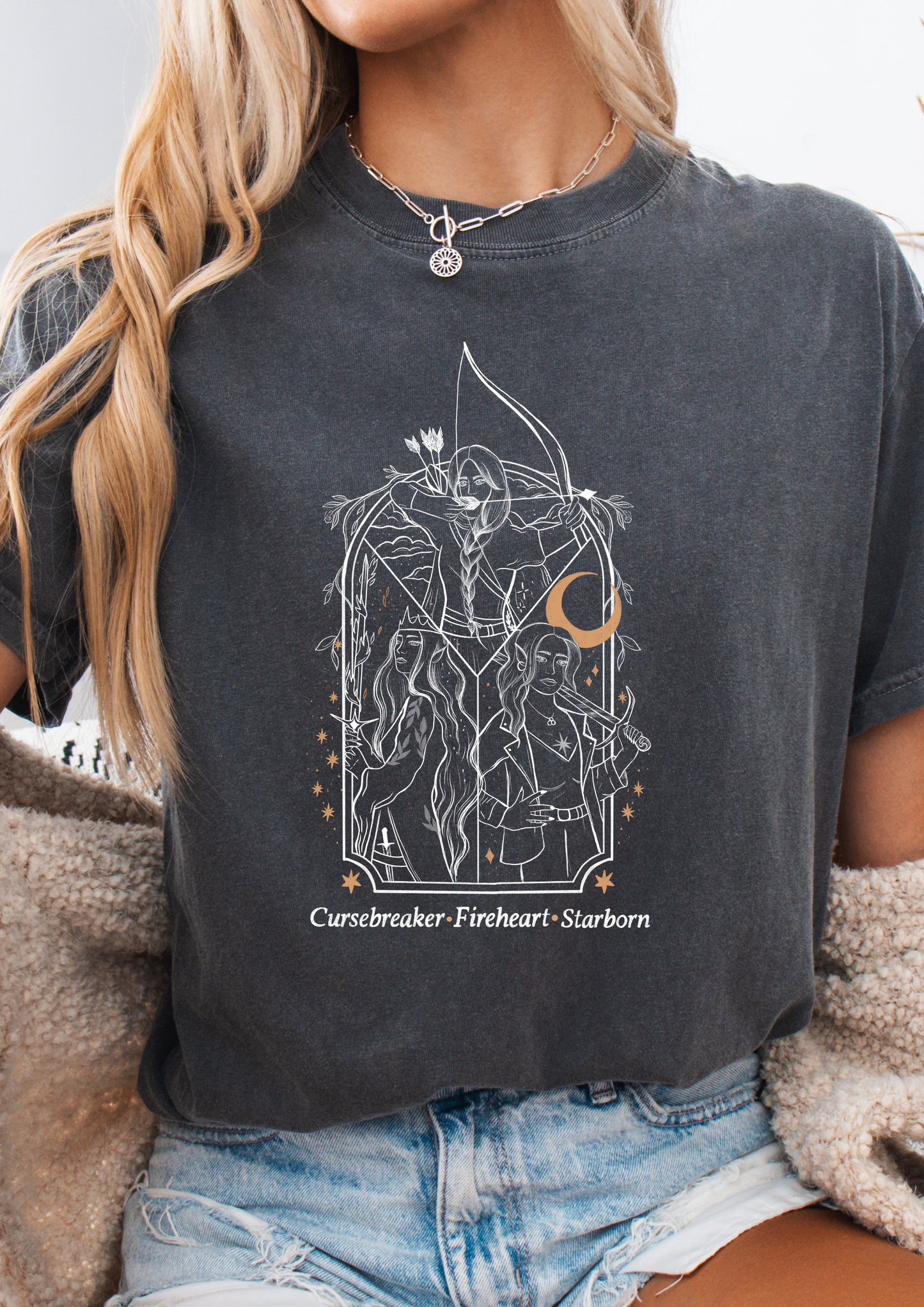 Licensed Sarah J Maas Comfort Colors Shirt / FMC/ lunathion/ Terrasen/ Velaris/ acotar/ Crescent city/ throne of glass