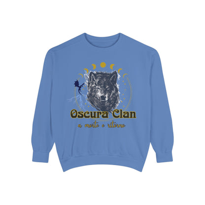 Wolf Clan Sweatshirt, Cozy Unisex Pullover, Nature Lovers Apparel, Gift for Outdoorsy Friends, Celestial Design Sweatshirt