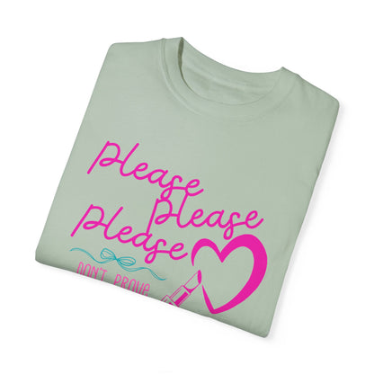 Please Please Please Unisex Garment-Dyed T-shirt for Music Lovers, Retro Tee, Vintage Shirt, Graphic Tshirt, Hipster Top