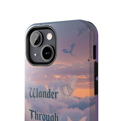 Wander Through Worlds Tough Phone Case | Fantasy Phone Cover, Adventure Gift, Book Lover Accessory, Unique Cellphone Case, Stylish [...]