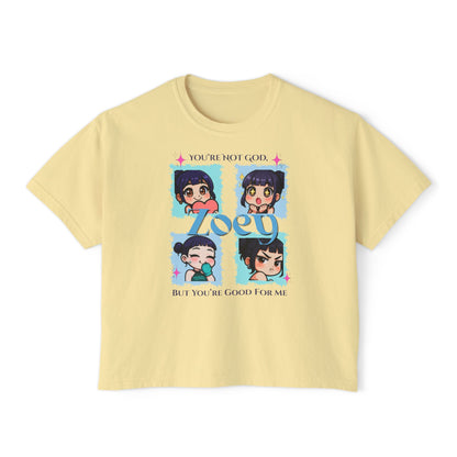 Kpop demon hunters Zoey comfort color boxy tee