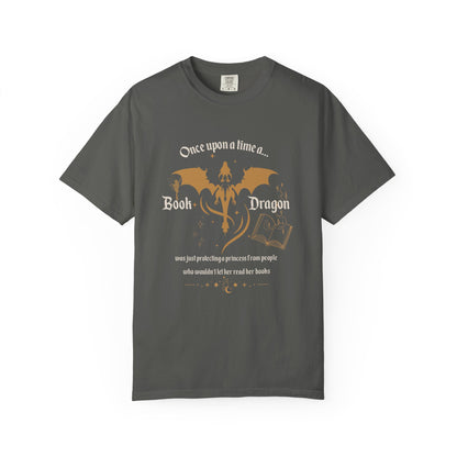 Book Dragon Comfort colors tee, Dragon lover, Gift for Book Lovers, Cozy Reading Shirt, Ideal for Birthdays, book club shirt