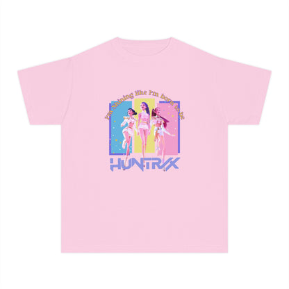 Retro Graphic Youth Midweight Tee, 80s Vibe Shirt, Dance Party T-Shirt, Gift for Kids, Summer Fun Apparel