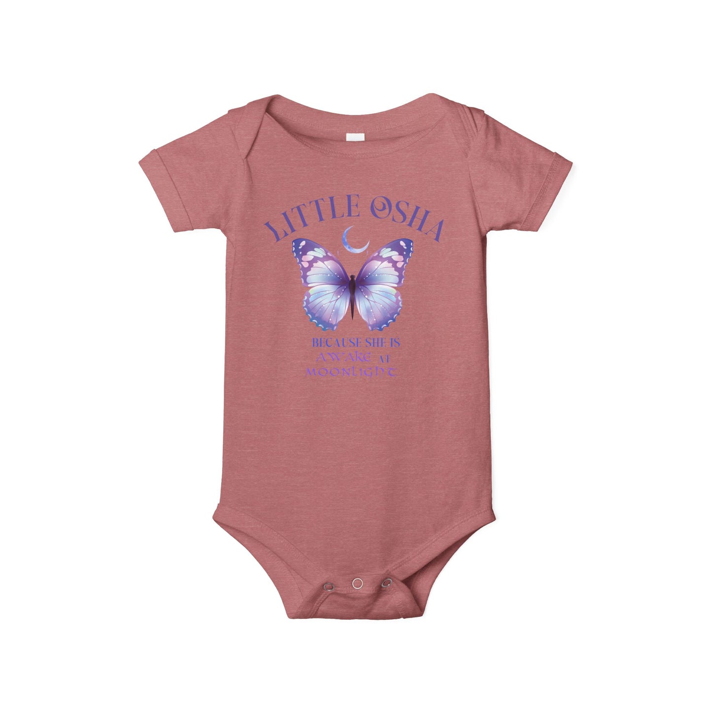 Little Osha Butterfly Infant Onesie Cute Baby Bodysuit for Baby Girls, Newborn Gift, Baby Shower Outfit, Little Osha Design, Milestone
