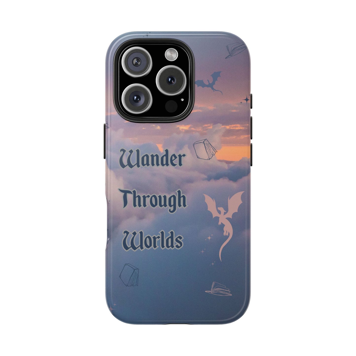 Wander Through Worlds Tough Phone Case | Fantasy Phone Cover, Adventure Gift, Book Lover Accessory, Unique Cellphone Case, Stylish [...]