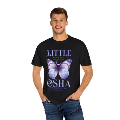 Little Osha Comfort Colors Shirt, Butterfly Moon T-Shirt, Cute Butterfly Tee, Summer Style, Butterfly Lovers Apparel, Magical Graphic Shirt