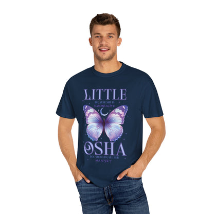Little Osha Comfort Colors Shirt, Butterfly Moon T-Shirt, Cute Butterfly Tee, Summer Style, Butterfly Lovers Apparel, Magical Graphic Shirt