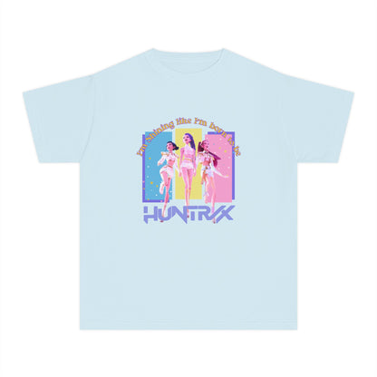 Retro Graphic Youth Midweight Tee, 80s Vibe Shirt, Dance Party T-Shirt, Gift for Kids, Summer Fun Apparel