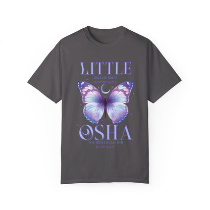 Little Osha Comfort Colors Shirt, Butterfly Moon T-Shirt, Cute Butterfly Tee, Summer Style, Butterfly Lovers Apparel, Magical Graphic Shirt