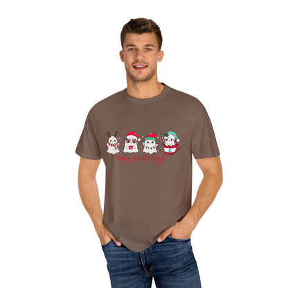 Making Spirits Bright Christmas Characters T-Shirt | Santa Reindeer Snowman Penguin Tee