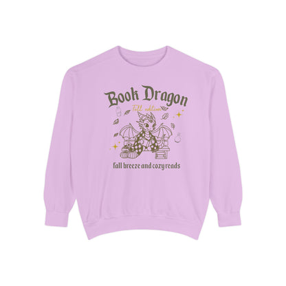 Book Dragon Sweatshirt, Book Lover Fall Bookish Apparel, Literary Gift, Cozy Reading Jumper, Librarian Present