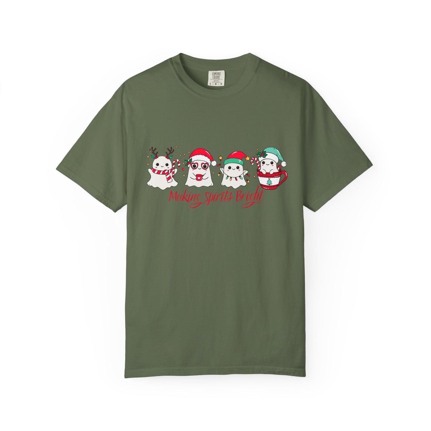 Making Spirits Bright Christmas Characters T-Shirt | Santa Reindeer Snowman Penguin Tee
