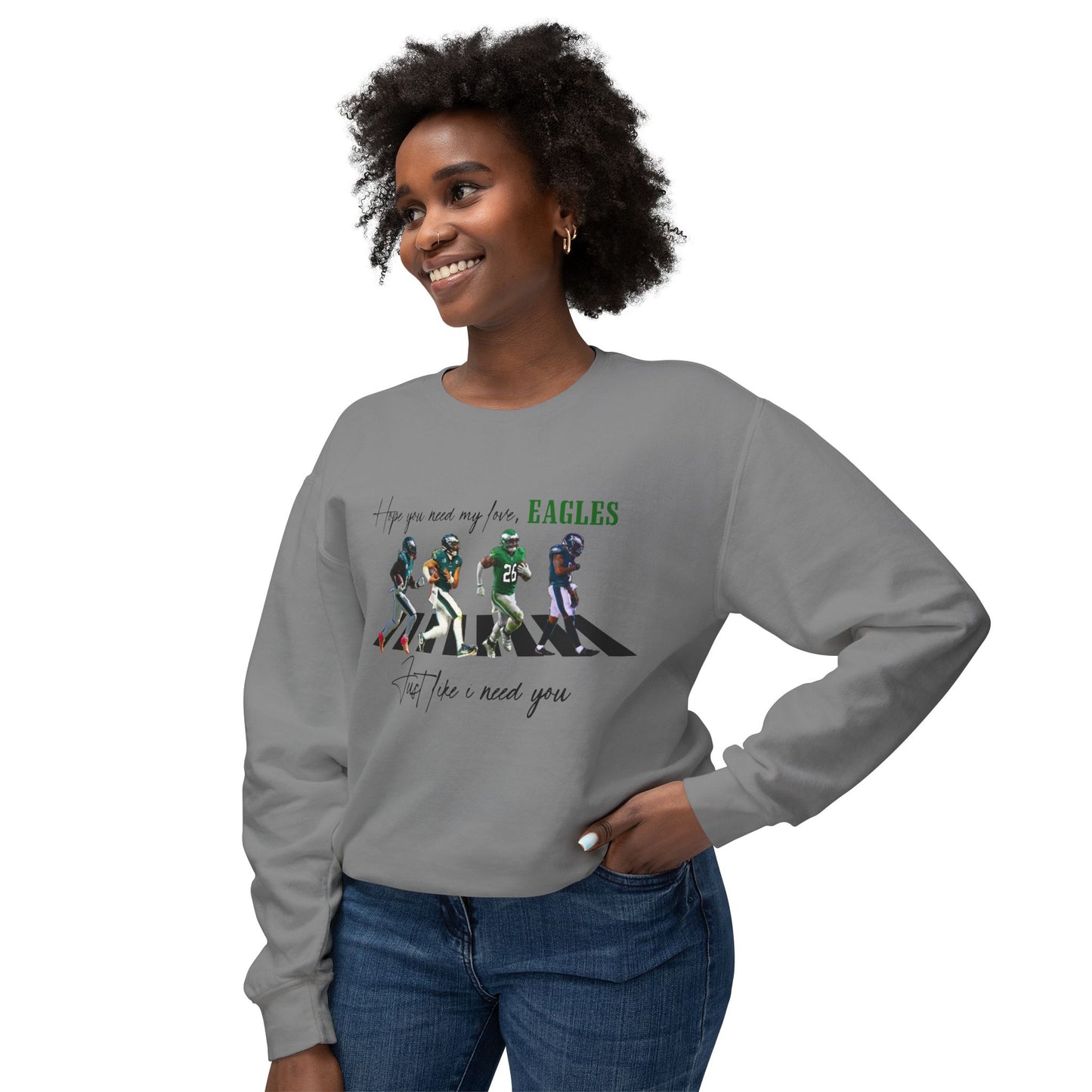 Beatles eagles comfort colors sweatshirt/ hope you need my love/ football era