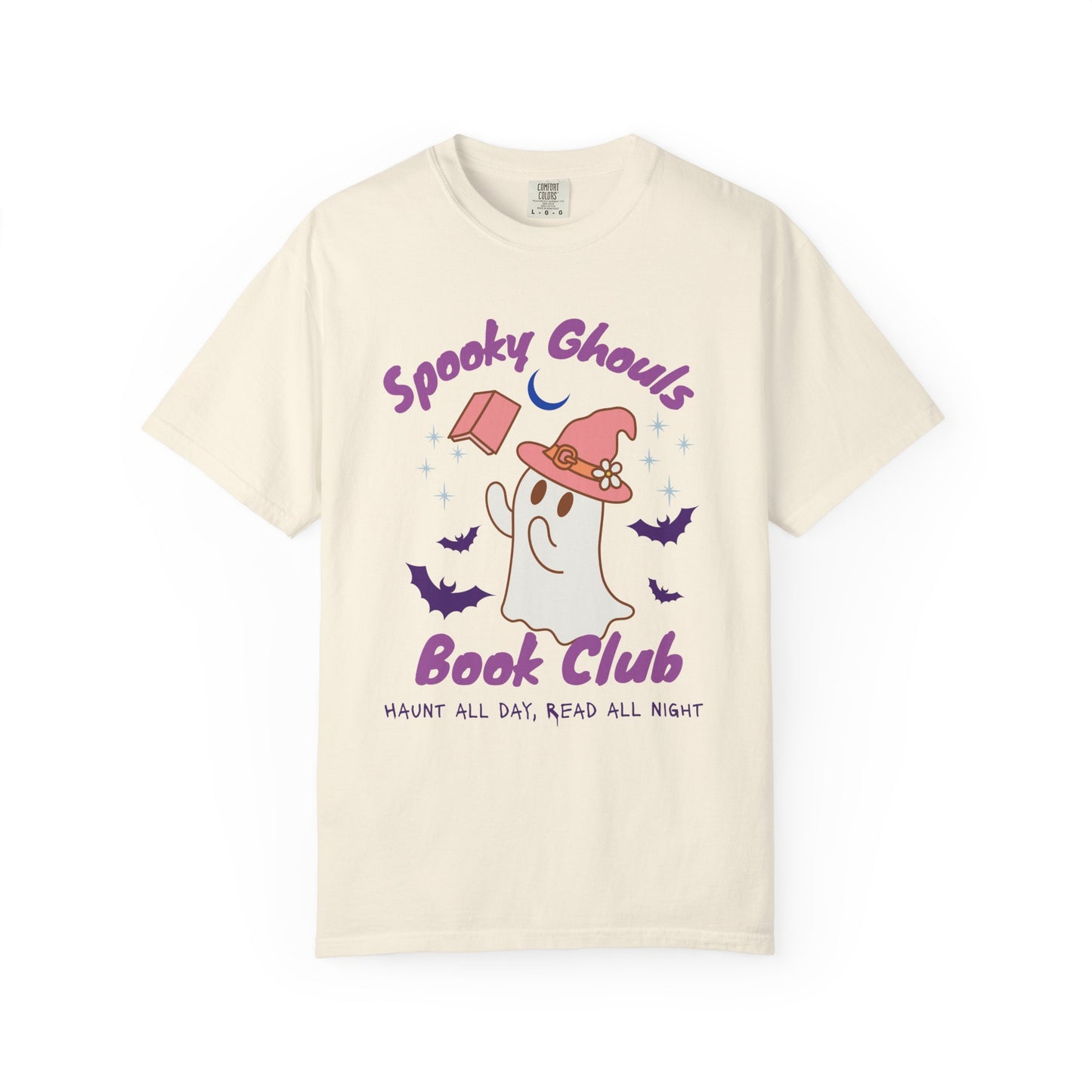 Spooky Ghouls Book Club T-shirt, Halloween Apparel, Ghost Lover Gift, Cozy Reading Tee, Fall Party Wear, Unisex Halloween Shirt