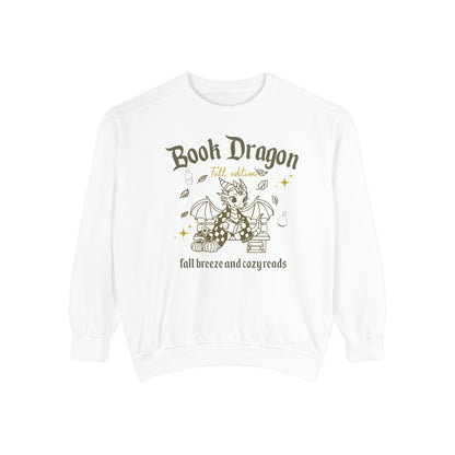 Book Dragon Sweatshirt, Book Lover Fall Bookish Apparel, Literary Gift, Cozy Reading Jumper, Librarian Present