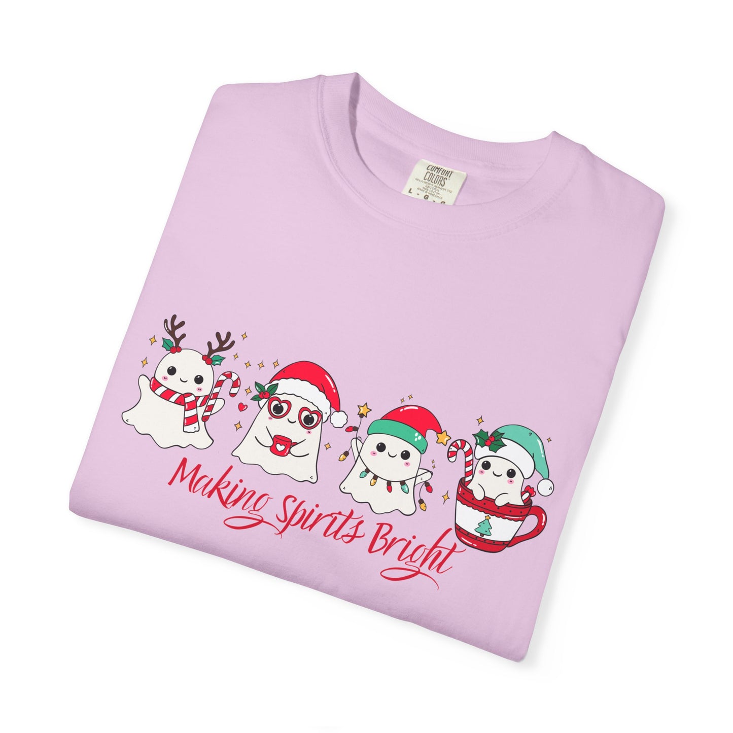 Making Spirits Bright Christmas Characters T-Shirt | Santa Reindeer Snowman Penguin Tee