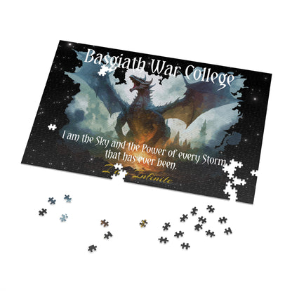 Dragon book inspired 1000 piece puzzle, dragons and books puzzle, dragon rider, book dragon puzzle, dragon fantasy reader, book club gift