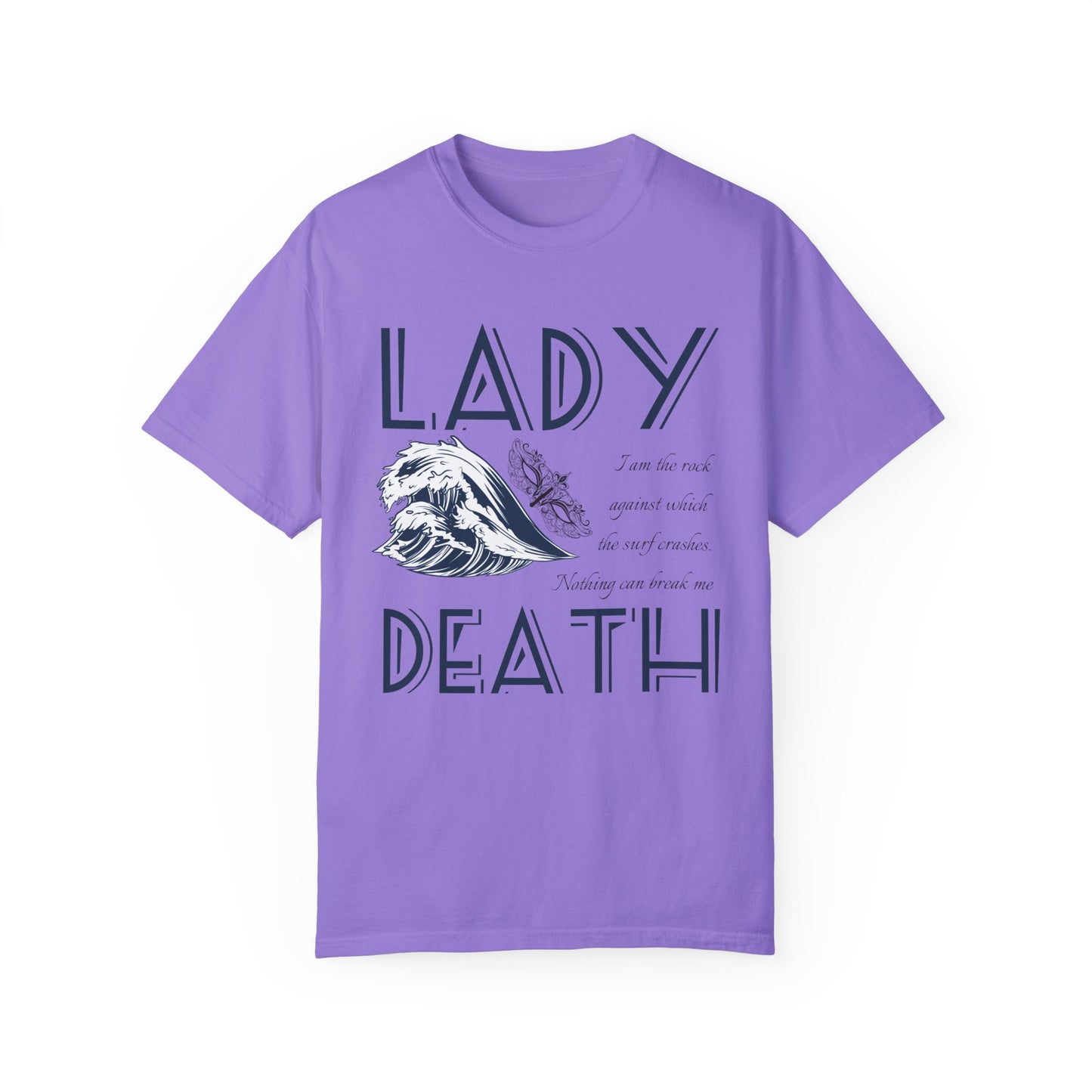 Licensed Lady Death comfort colors shirt/ Nesta Archeron/ Nothing can break me/ acotar shirt/ when you erupt girl/ house of wind/ velaris/ SJM