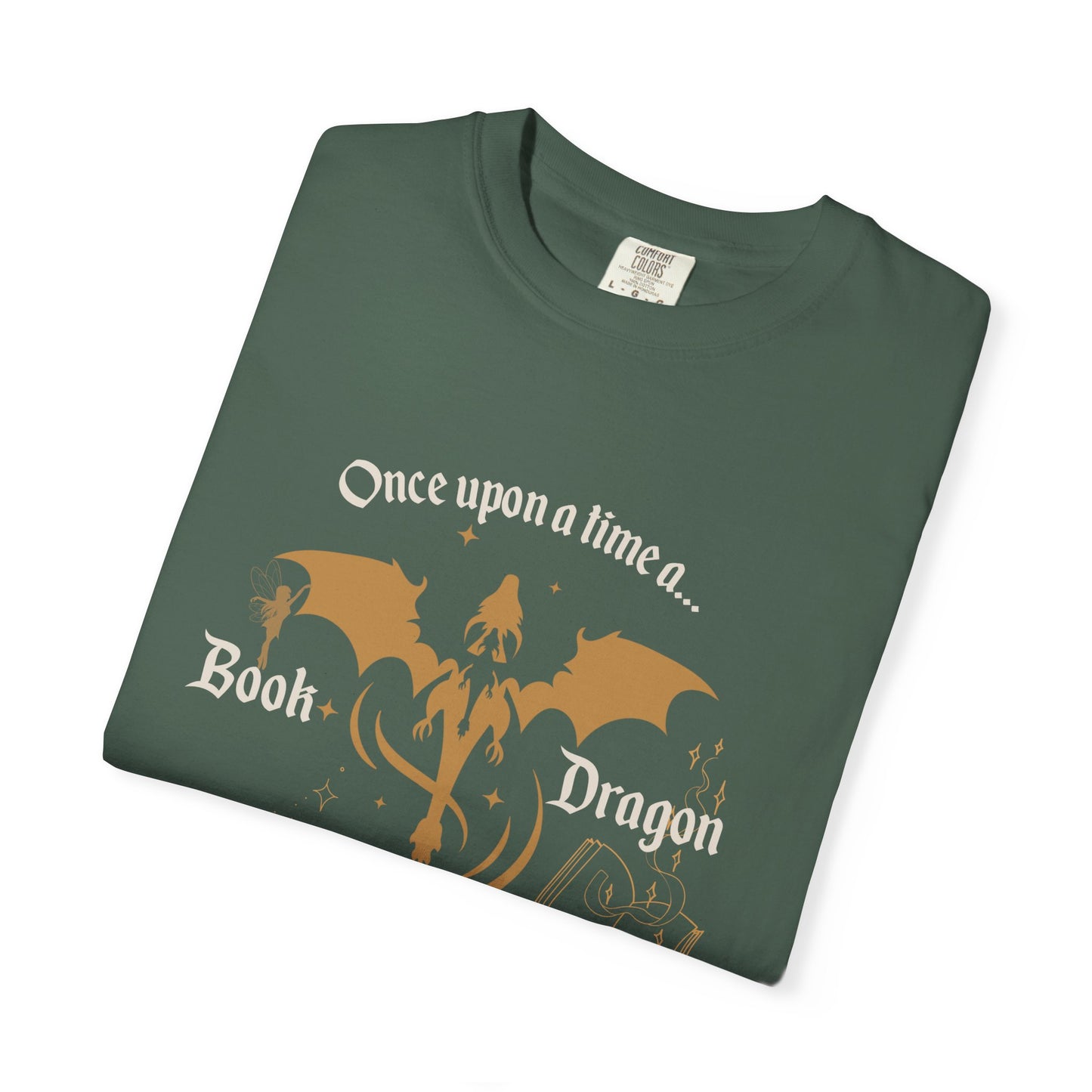 Book Dragon Comfort colors tee, Dragon lover, Gift for Book Lovers, Cozy Reading Shirt, Ideal for Birthdays, book club shirt
