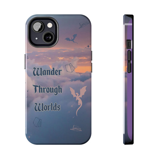 Wander Through Worlds Tough Phone Case | Fantasy Phone Cover, Adventure Gift, Book Lover Accessory, Unique Cellphone Case, Stylish [...]