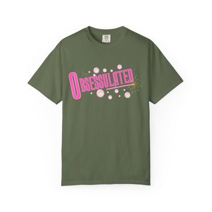 I'm Obsessulated T-shirt | Retro Pink Typography, Bubbles Design