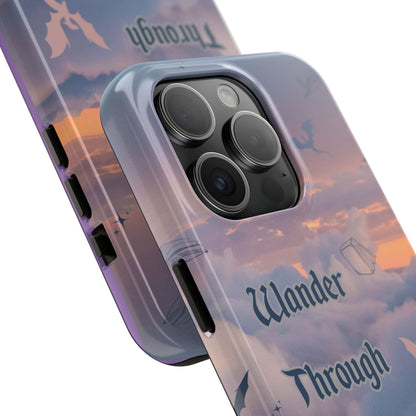 Wander Through Worlds Tough Phone Case | Fantasy Phone Cover, Adventure Gift, Book Lover Accessory, Unique Cellphone Case, Stylish [...]