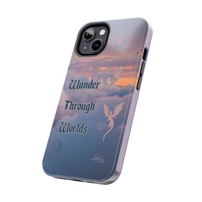 Wander Through Worlds Tough Phone Case | Fantasy Phone Cover, Adventure Gift, Book Lover Accessory, Unique Cellphone Case, Stylish [...]