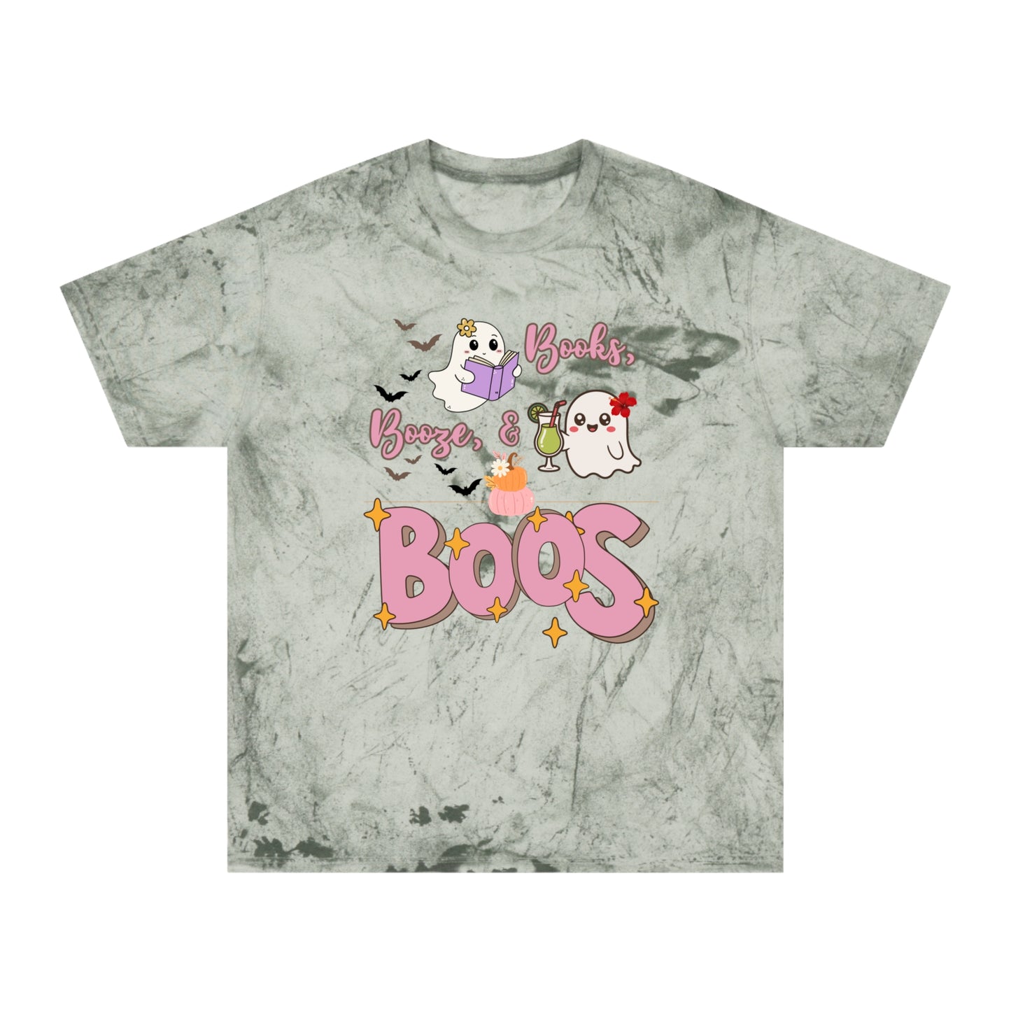Colorful Ghost T-Shirt for Halloween | Unisex Tee, Fun Halloween Shirt, Boo Crew Apparel, Spooky Season Fashion, Gift for Ghost Lovers