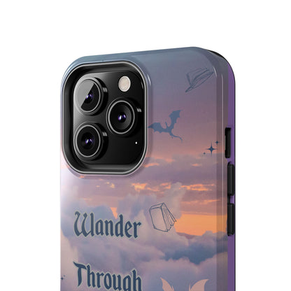 Wander Through Worlds Tough Phone Case | Fantasy Phone Cover, Adventure Gift, Book Lover Accessory, Unique Cellphone Case, Stylish [...]