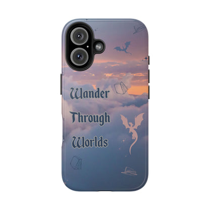 Wander Through Worlds Tough Phone Case | Fantasy Phone Cover, Adventure Gift, Book Lover Accessory, Unique Cellphone Case, Stylish [...]