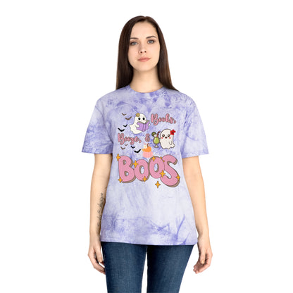 Colorful Ghost T-Shirt for Halloween | Unisex Tee, Fun Halloween Shirt, Boo Crew Apparel, Spooky Season Fashion, Gift for Ghost Lovers