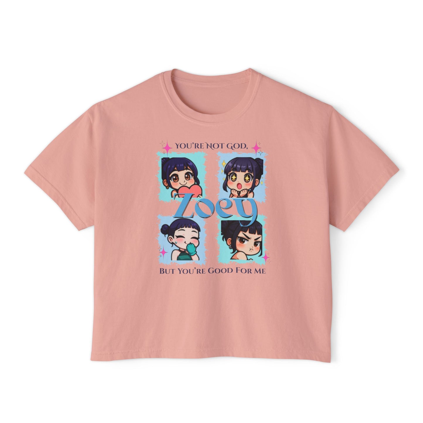 Kpop demon hunters Zoey comfort color boxy tee