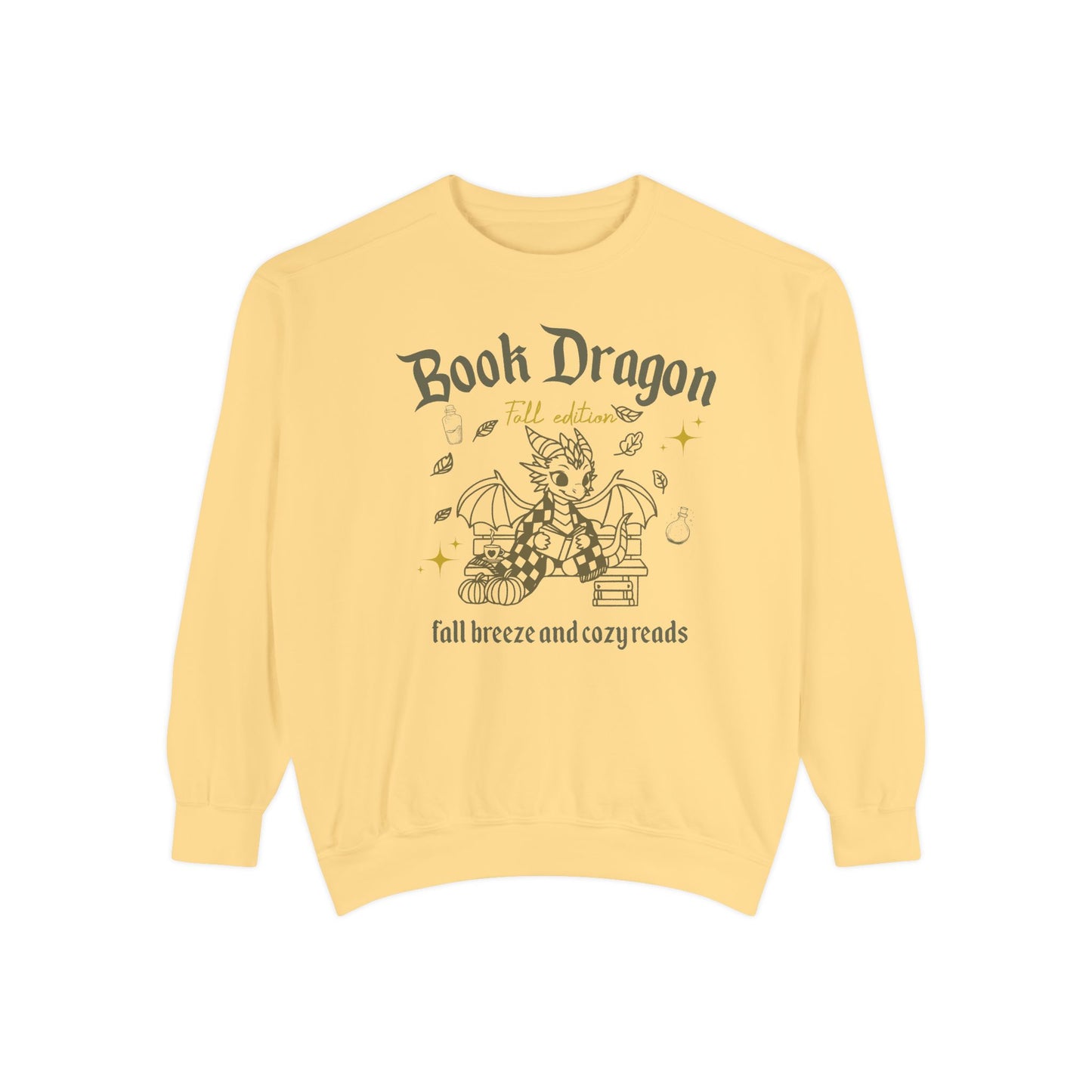 Book Dragon Sweatshirt, Book Lover Fall Bookish Apparel, Literary Gift, Cozy Reading Jumper, Librarian Present