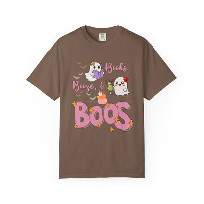 Ghostly Vibes Unisex T-Shirt - Perfect for Halloween Celebrations, Book Lovers, Cozy Nights, Casual Wear, and Festivals!