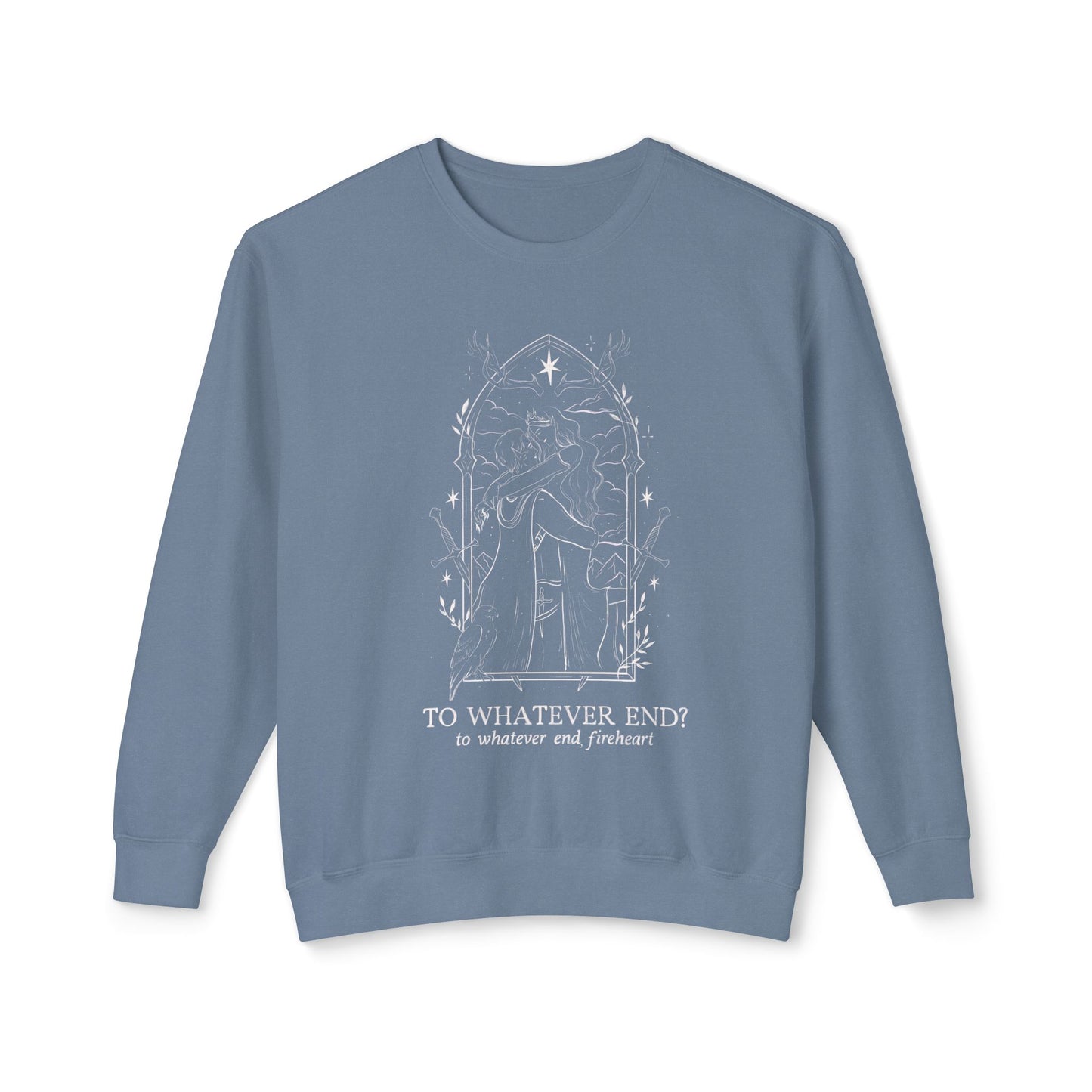 Licensed Throne of Glass comfort Colors shirt/ to whatever end/ Aelin Galanthynius/ Terrasen/ Sarah j Maas/ Fireheart/ rattle the stars