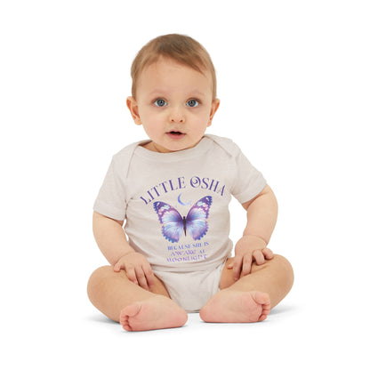 Little Osha Butterfly Infant Onesie Cute Baby Bodysuit for Baby Girls, Newborn Gift, Baby Shower Outfit, Little Osha Design, Milestone