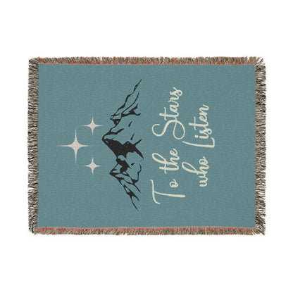 Licensed Acotar Cozy Woven Blanket for Stargazers, Perfect for Home Décor, Gifts, Camping, Cozy Nights, and Celestial Lovers, velaris, Sarah j Maas