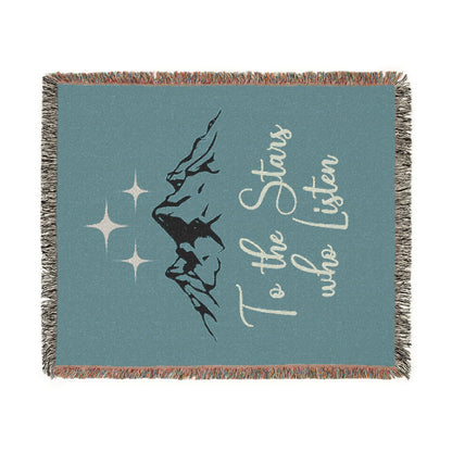 Licensed Acotar Cozy Woven Blanket for Stargazers, Perfect for Home Décor, Gifts, Camping, Cozy Nights, and Celestial Lovers, velaris, Sarah j Maas