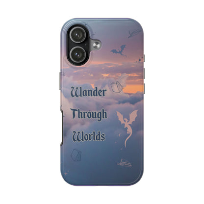 Wander Through Worlds Tough Phone Case | Fantasy Phone Cover, Adventure Gift, Book Lover Accessory, Unique Cellphone Case, Stylish [...]