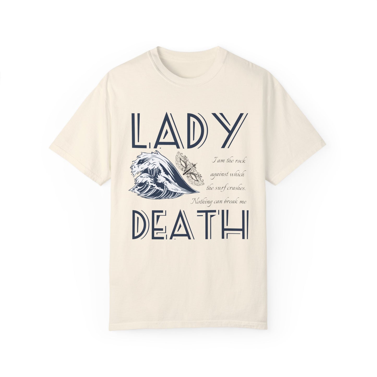 Licensed Lady Death comfort colors shirt/ Nesta Archeron/ Nothing can break me/ acotar shirt/ when you erupt girl/ house of wind/ velaris/ SJM