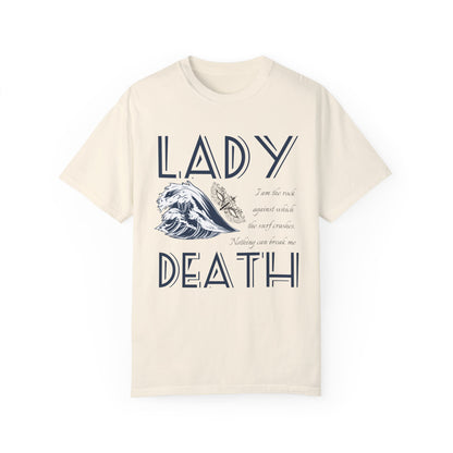 Licensed Lady Death comfort colors shirt/ Nesta Archeron/ Nothing can break me/ acotar shirt/ when you erupt girl/ house of wind/ velaris/ SJM