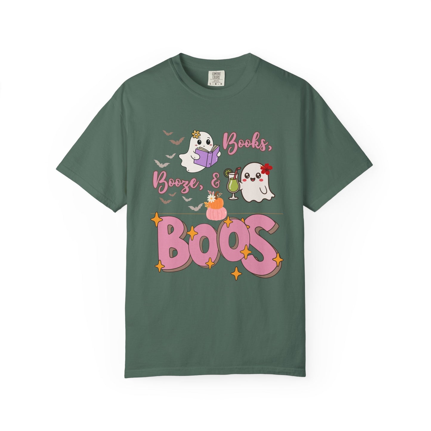 Ghostly Vibes Unisex T-Shirt - Perfect for Halloween Celebrations, Book Lovers, Cozy Nights, Casual Wear, and Festivals!