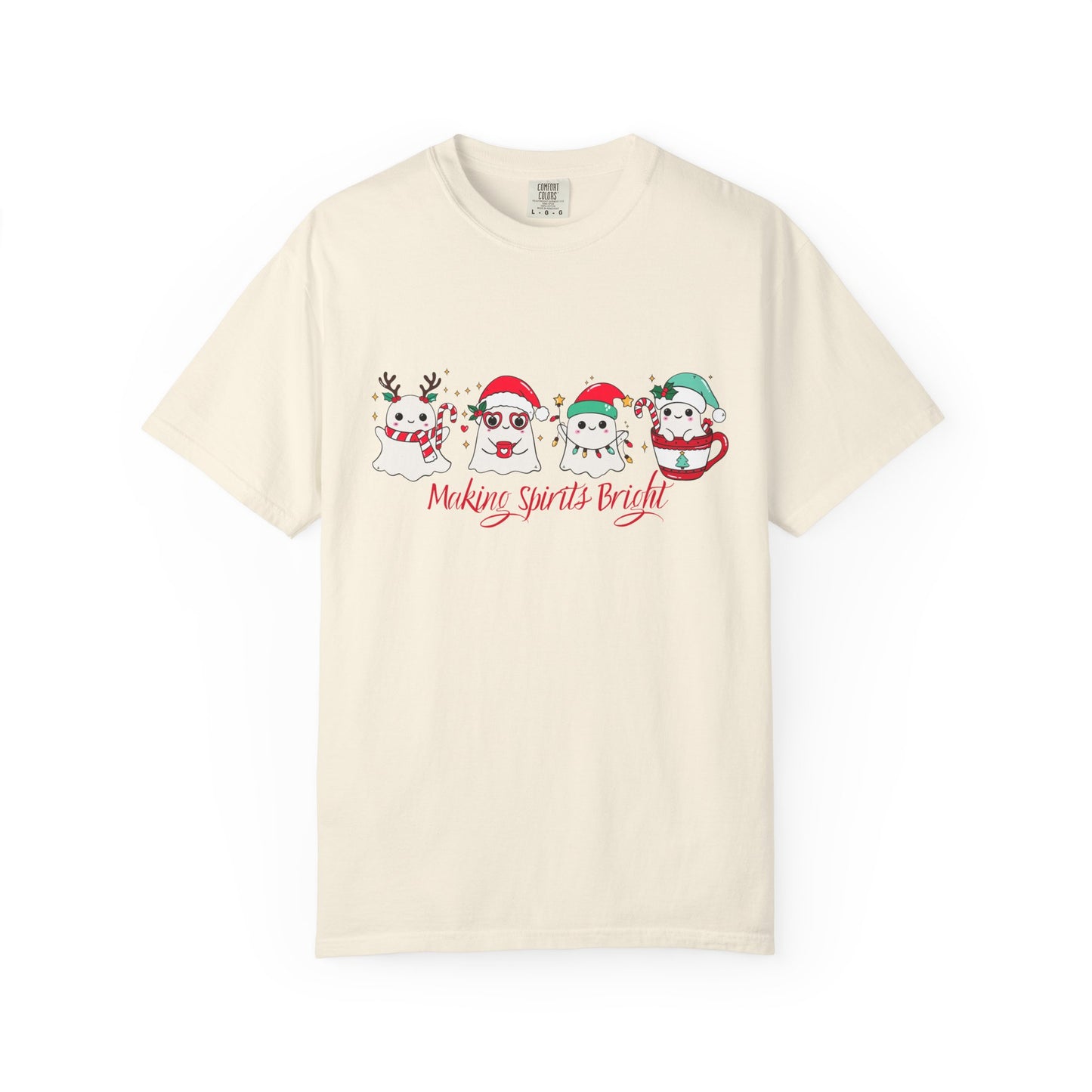 Making Spirits Bright Christmas Characters T-Shirt | Santa Reindeer Snowman Penguin Tee