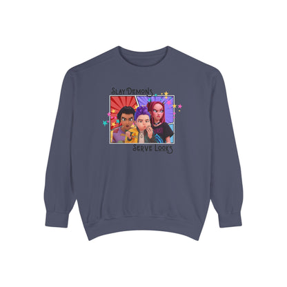 Slay Demons Sweatshirt, Funny Unisex Sweatshirt, Cute Gift for Friends, Trendy Fall Apparel, Casual Fashion Sweatshirt