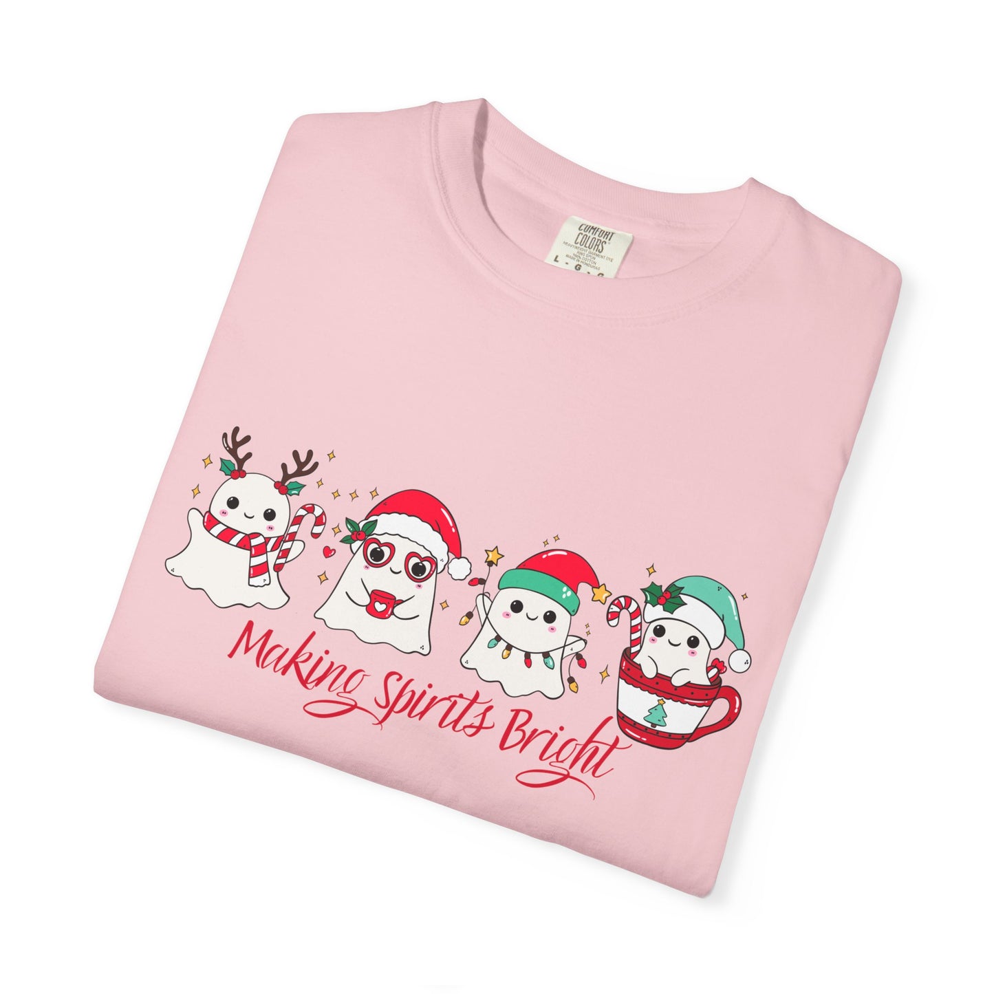 Making Spirits Bright Christmas Characters T-Shirt | Santa Reindeer Snowman Penguin Tee