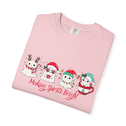 Making Spirits Bright Christmas Characters T-Shirt | Santa Reindeer Snowman Penguin Tee