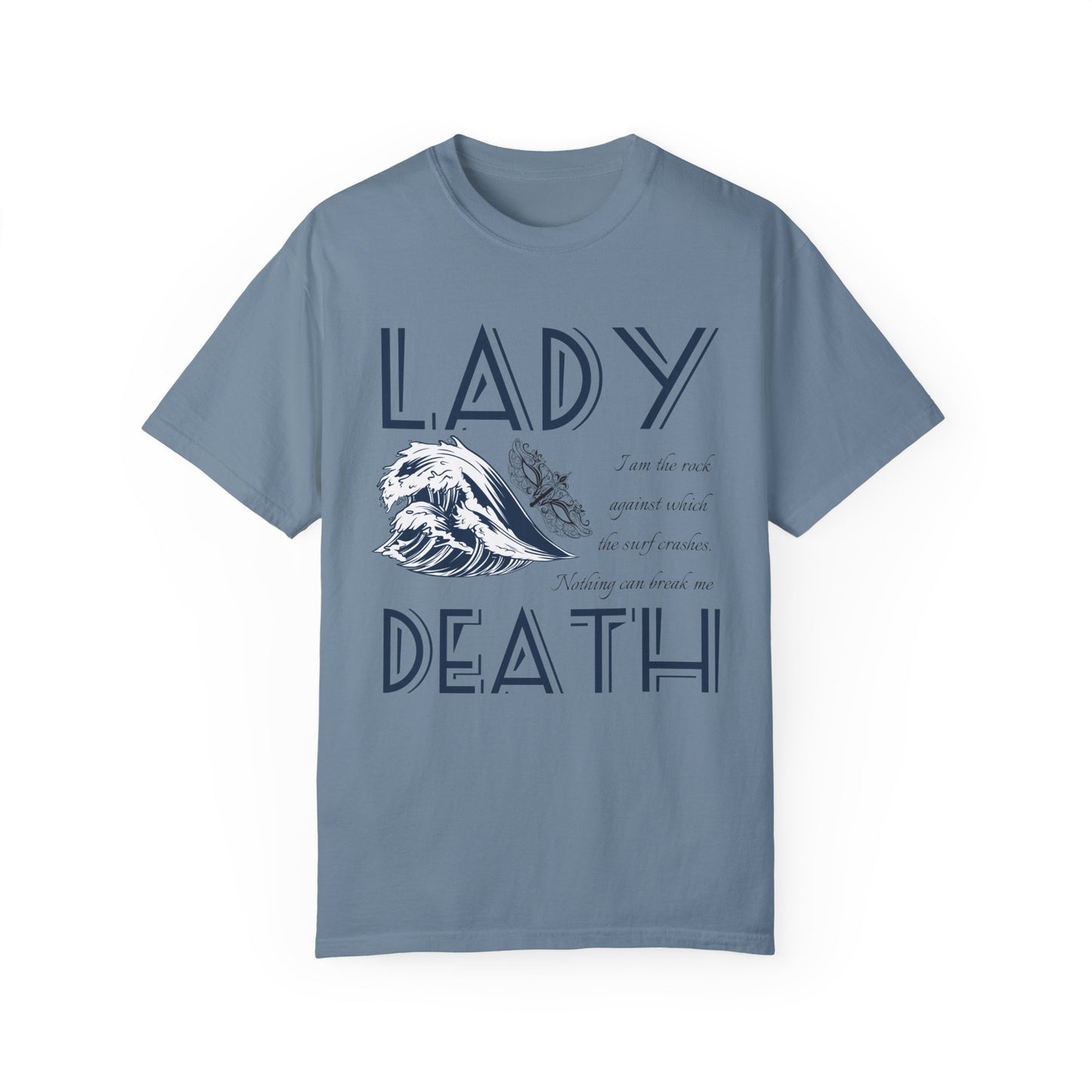 Licensed Lady Death comfort colors shirt/ Nesta Archeron/ Nothing can break me/ acotar shirt/ when you erupt girl/ house of wind/ velaris/ SJM