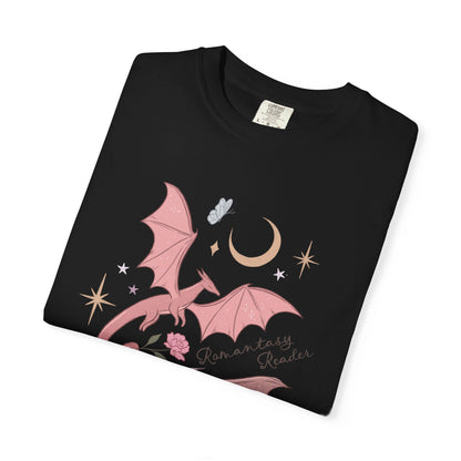 Pink Bat Illustration T-shirt | Crescent Moon, Crystals, Gothic Cute