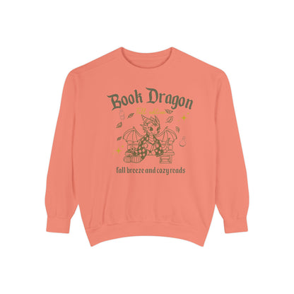 Book Dragon Sweatshirt, Book Lover Fall Bookish Apparel, Literary Gift, Cozy Reading Jumper, Librarian Present